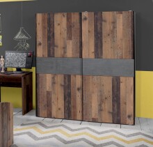 Schwebetürenschrank >Vyronas< in Old Wood...