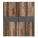 Schwebetürenschrank >Vyronas< in Old Wood Vintage - 170,3x190,5x62cm (BxHxT)