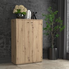Kommode >Tembi< in Artisan Eiche - 73,7x111,1x34,8cm (BxHxT)