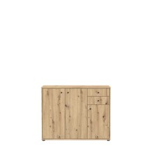 Kommode >Tembi< in Artisan Eiche - 108,8x85,5x34,8cm (BxHxT)