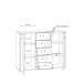 Kommode >Tembi< in Artisan Eiche - 108,8x85,5x34,8cm (BxHxT)
