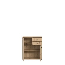 Kommode >Tembi< in Artisan Eiche - 73,7x85,5x34,8cm (BxHxT)
