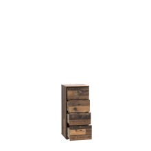Kommode >Tembi< in Old Wood Vintage - 38,6x85,5x34,8cm (BxHxT)