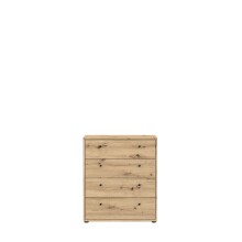Kommode >Tembi< in Artisan Eiche - 73,7x85,5x34,8cm (BxHxT)