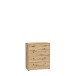 Kommode >Tembi< in Artisan Eiche - 73,7x85,5x34,8cm (BxHxT)