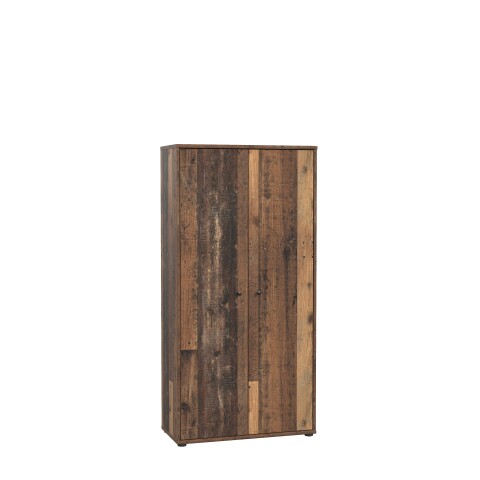 Aktenschrank >Tembi< in Old Wood Vintage - 73,7x149,5x34,8cm (BxHxT)