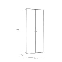 Aktenschrank >Tembi< in Artisan Eiche - 73,7x197,5x34,8cm (BxHxT)