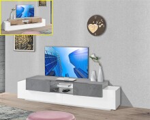 TV-Board >Catania< in Weiß-Hochglanz -...