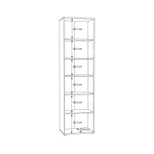 Regal >Tembi< in Artisan Eiche - 54x197,5x34,8cm (BxHxT)