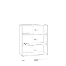 Regal >Tembi< in Artisan Eiche - 73,7x85,5x34,8cm (BxHxT)