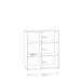 Regal >Tembi< in Artisan Eiche - 73,7x85,5x34,8cm (BxHxT)