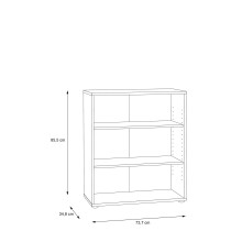 Regal >Tembi< in Old Wood Vintage - 73,7x85,5x34,8cm (BxHxT)