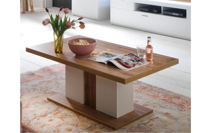 Couchtisch >Chalki< in Weiß - 115x45x65cm (BxHxT)