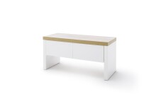 Sitzbank >Chalki< in Weiß - 91x45x38cm (BxHxT)