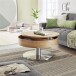 Couchtisch >Souli< in Asteiche aus MDF,Metall - 79x40x79cm (BxHxT)