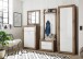 Garderobenschrank >Nigrita< in Flagstaff Oak - 68x193x40cm (BxHxT)