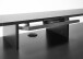 Schreibtisch >Thasos< in Schwarz - 160x92x70cm (BxHxT)