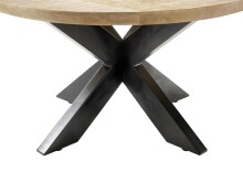 Couchtisch >Alisa< in Mango Wood aus Massivholz,Metall - 80x47x80cm (BxHxT)