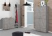 Garderobenschrank >Piacenza< in Beton Nachbildung - 81x168x38cm (BxHxT)