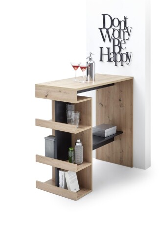 Bartisch >Samy< in Artisan Eiche - 108x103x50cm (BxHxT)