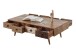 Couchtisch >Sambhal< in Mango aus Massivholz - 117x36x60cm (BxHxT)