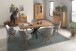 Esstisch >Eastbourne< in Eiche aus Massivholz,Metall - 200x76x100cm (BxHxT)
