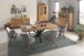 Esstisch >Eastbourne< in Eiche aus Massivholz,Metall - 200x76x100cm (BxHxT)