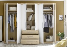 Kleiderschrank >Frieda< in Artisan Eiche - 289x225x59cm (BxHxT)
