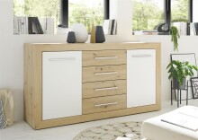 Sideboard >Frieda< in Artisan Eiche - 168x89x46cm...