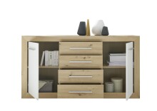 Sideboard >Frieda< in Artisan Eiche - 168x89x46cm (BxHxT)