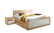 Bett >Frieda< in Artisan Eiche - 307x94x206cm (BxHxT)