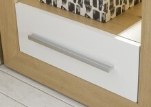 Bett >Frieda< in Artisan Eiche - 307x94x206cm (BxHxT)
