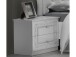 Nachtkommode >Langston< (2-er Set) in Weiß - 50x49x39cm (BxHxT)