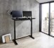 Schreibtisch >Livadia< in Schwarz aus Stahl,Glas - 120x72x60cm (BxHxT)