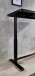 Schreibtisch >Livadia< in Schwarz aus Stahl,Glas - 120x72x60cm (BxHxT)