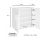 Schuhschrank >Piacenza< in Schiefer Nachbildung - 81x86x38cm (BxHxT)