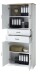 Aktenschrank >Jasmin< in Pinie hell - 86x204x38cm (BxHxT)