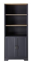 Aktenschrank >Jasmin< in Graphit - 86x204x38cm (BxHxT)