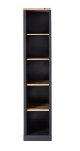 Aktenregal >Jasmin< in Graphit - 43x204x38cm (BxHxT)