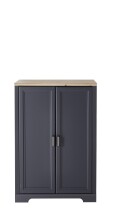 Aktenschrank >Jasmin< in Graphit - 86x127x38cm (BxHxT)