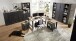 Aktenschrank >Jasmin< in Graphit - 86x127x38cm (BxHxT)