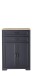 Aktenschrank >Jasmin< in Graphit - 86x127x38cm (BxHxT)