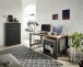 Aktenschrank >Jasmin< in Graphit - 86x127x38cm (BxHxT)