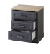 Rollcontainer >Jasmin< in Graphit - 54x62x39cm (BxHxT)