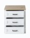 Rollcontainer >Jasmin< in Pinie hell - 54x62x39cm (BxHxT)
