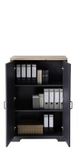 Regal-Set >Jasmin< in Graphit - 258x204x38cm (BxHxT)