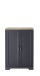 Regal-Set >Jasmin< in Graphit - 258x204x38cm (BxHxT)
