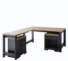 Büro-Set >Jasmin< (10-teilig) in Graphit