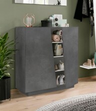 Schuhschrank >Viterbo< in Schiefer Nachbildung oder...
