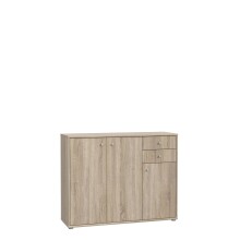 Kommode >Tembi< in Sonoma Eiche - 108,8x111,1x34,8cm (BxHxT)